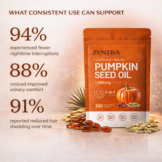 Pumpkin Seed Oil + Saw Palmetto Softgels - Zyntra®