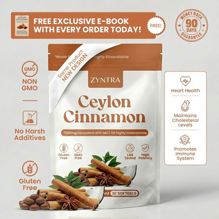 Ceylon Cinnamon 7200mg Equivalent with MCT Oil